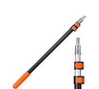 Bates- Telescoping Pole, 2.4 to 6 Ft Long, Black & Orange, Paint Roller Extension Pole for Painting