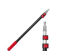 Bates- Telescoping Pole, 2.4 to 6 Ft Long, Black & Red, Paint Roller Extension Pole for Painting