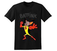 Batfink Retro Vintage Cartoon 70's Throwback Nostalgia Unisex T-Shirt Printed Tee Graphic Top Men Black Shirt S T-Shirt Black L