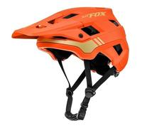 BATFOX Bike Helmet, Mountain Bike Helmet for Men Women Adults Youth, Ventilated Cycling Helmet for MTB Road Bike, Breathable Helmet for BMX Skateboard Roller Skating Dirt Bike, Adjustable (Orange, L)