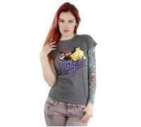 Batgirl Badge Heather T-Shirt DC Bombshells Charcoal S