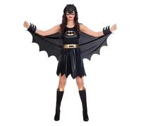 Amscan Batgirl Classic Costume Superhero Ladies Fancy Dress Costume Size 8-10