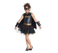 Batgirl Dress Girls Fancy Dress Comic Book Superhero Kids Childs Costume Outfit
