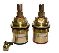 Bath 3/4" Tap Valve Cartridge 57mm Height 20 Teeth on Spline Hot and Cold Valves Quarter Turn DTC Wickes