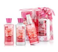 Bath and Body Gift Set for Women Girls Japanese Cherry Blossom Spa Set with Natural Extracts, Shower Gel, Body Lotion, Body Mist, Set of