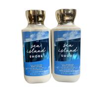 Bath and Body Works Body Lotion Set of 2 8oz Each Sea Island Shore
