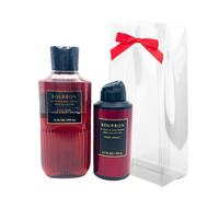 Bath and Body Works GIFT SET BOURBON FOR MEN - BODY WASH AND DEODORIZING BODY SPRAY- FULL SIZE