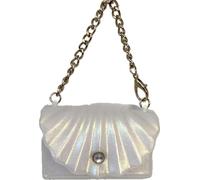Bath and Body Works Iridescent Shell Snapcase Purse Pocketbac Hand Sanitizer Holder