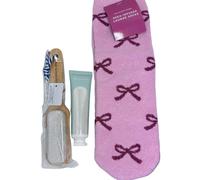 Bath and Body Works Pedicure Foot Routine Mini 3 Piece Gift Set: Socks Foot Cream and Pumice Stone