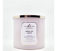 Bath and Body Works, White Barn 3-Wick Candle w/Essential Oils - 14.5 oz - 2021 Core Scents! (Fresh Cut Lilacs)
