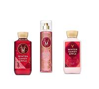 Bath and Body Works Winter Candy Apple Shower Gel, Body Lotion, Fine Fragrance Mist Daily Trio Gift Set 2018