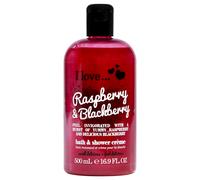 Bath and Shower Creme - Raspberry and Blackberry by I Love Cosmetics for Women - 16.9 oz Shower Cream