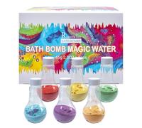 Bath B-Omb Crazy Potions Set, Large Bath Bombs Fizzy Gift Set, Steam Science Educational Kit, Non-to-xic, Colorful, Natural Fruit-Scented, 6 Pieces, Fun & Fizzy Bat'h Time Experience for Kids