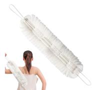 Bath Back Scrubber - 2 in 1 Shower Puff - Body Cleaner with Rope Handles, Quick Drying Puff Sponge for Dead Skin Removal