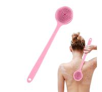 Bath Back Scrubbing - Body Brush, Bath Long Handle, Back Scrub, Back Slide Bath Brush | Handheld Double Sided Thick Massage Mud Scrubbing Silicone Bath Brush