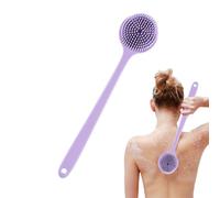 Bath Back Scrubbing - Body Brush, Bath Long Handle, Back Scrub, Back Slide Bath Brush | Handheld Double Sided Thick Massage Mud Scrubbing Silicone Bath Brush