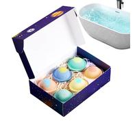 Bath Ball Set - 6-Piece Organic Natural Deep Cleansing, Bubble Bath Balls for Deep Cleansing | Planet Theme Rich Delicate Foam for Relaxation Spa Shower Bathtub Home Family Birthday Mothers Day