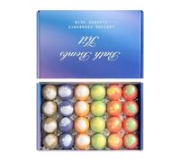 Bath Ball - Shower Spa Experience, Soothing Stress Relief, Individually Wrapped Fragrances, Gentle Skin Moisturizing, Luxury Spa Products, Large Variety Gift Set 24 Pieces for Women Teens