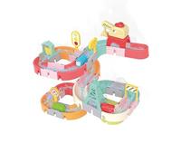 Bath Ball Track,Water Slide Toys,Bath Slide Toys,BathTrack Game Shower WaterToys,Dinosaur Train Water SlideTrack Game, Suitable For Boys And Girls Aged 3-6 Years Old(B)