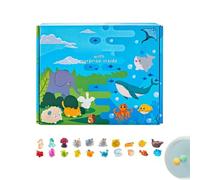 Bath Ball with Toys Inside | Twelve Pieces Cartoon Colorful Portable Bubble Game,Natural Bathtub Game Set - Boys, Girls, Daughter, Friends, Family Time, Garden, Pool, Home, Playtime, What