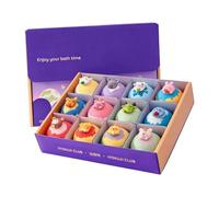 Bath Balls - 12 Pieces, Quick Dissolving Bath Bombs with Hidden Surprise Toys | Skin Friendly Baths Bubbles for Kids Birthday Young Child Boys and Girls Home Bathroom