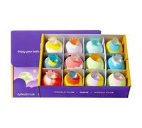 Bath Balls - 12 Pieces, Quick Dissolving Bath Bombs with Hidden Surprise Toys | Skin Friendly Baths Bubbles for Kids Birthday Young Child Boys and Girls Home Bathroom