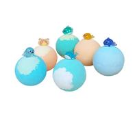 Bath Balls - 6-Piece Organic Gentle Handmade - Glow in the Dark Toy Inside Bath Balls - for Home Bathtub Bathing Relaxation Play Birthday Holiday Party