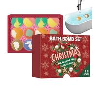 Bath Balls Advent | Bubble Bath Balls Christmas Box - Scented Personal Care Products for Relaxing Spa Hotel Bathroom Steamer Holiday Valentine's Day Mother's Day Birthday
