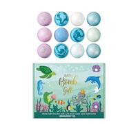 Bath Balls for Children, Handmade Bubble Bath Body Care Products, 12-Piece Children's Shower Bath Ball for the Shower, for Girls, Home, Hotel, Bathroom, Bathtub, Birthday Party, White