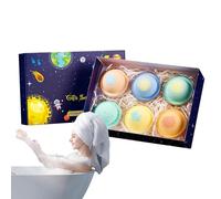 Bath Balls for Kids | 6-Piece Deep Cleansing Natural - Universe Planet Theme Bath Balls,for Relaxation Spa Shower Bathtub Home Family Birthday Mothers Day