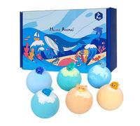Bath Balls for Kids | 6-Piece Organic Funny Gentle,Glow in the Dark Toy Inside Bath Balls | for Home Bathtub Bathing Relaxation Play Birthday Holiday Party