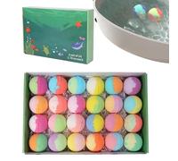 Bath Balls for Kids, Sea Animal Refresher, Colourful Bubble Salt Balls, Funny Bath Toy Accessories, Playful Relaxation Aid Design, Suitable for , Preschool Children