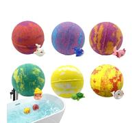Bath Balls for Kids | With Toys Hidden Inside - Six Pieces Colorful Bubbles,Animal Bath Balls And Glowing-In-The-Dark Toys | for Bath Bathroom Party Spa Hotel Holiday