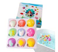 Bath Balls - Natural Bubble Fun Toy Inside Personal Care Products,9-Piece Sea Theme Shower Bath Ball Set,for Kids Home Apartment Hotel Bathroom Bathtub Birthday