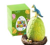 Bath Balls With Dinosaur Eggs - Child Size 8x5.5x5.5cm, Colorful Carbonated Toy Set, Body Cleanser | Home Travel Bathroom Hotel Relaxation Playtime Boys Girls Cute Scented Ca