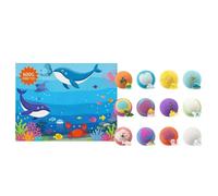 Bath Balls with Toys Indoors, Pack of 12 Soft Fresh Foaming Bath Balls Gift Ideas | For Boys, Girls, The Whole Family