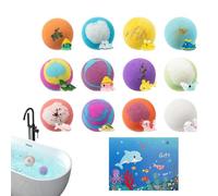 Bath Balls with Toys Inside - Bath Salt 22.5x5.5x16.2cm | Fizzy Baths Bomb Set, Kids Surprise Baths Balls | Fun Scented Body Washing Ball for Boys Girls Birthday Holiday Playdates Summer Travel