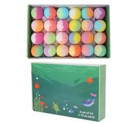 Bath Balls with Toys Inside, Colorful Water Release Fun, 1 Set/24 Pieces, Fizzy Bubble Shower Bom-bs, Bath Salt Balls, Kid-Friendly Fragrance, for Boys Young Child Preschoolers Home