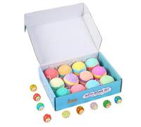 Bath Balls With Toys Inside For Boys - 5.3cm, 12 Pieces | Body Cleaning - Bath Toy | Kids Ball Set - For Boys Girls Holiday Playdates Summer Travel Home Daycare Hotel Bathroom Toilet