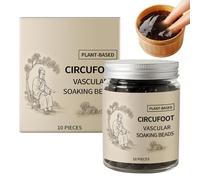 Bath Beads for Foot Baths, Pack of 10 Botanical Soaking Beads for the Feet, Softener for Hard Heel Skin, for Women, Men, Seniors, for Home, Fitness, Training