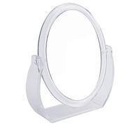 Bath Bliss Double-Sided Free-Standing Swivel Vanity Mirror | Regular & 10X’s Magnification | Make-up & Shaving Use | Freestanding | Tabletop | Rubberized | Clear