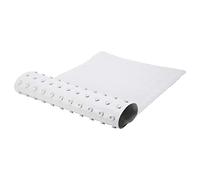 Bath Bliss Large 100% Rubber, Non Slip Shower Tub Bath Mat, Suction Cup Base, Machine Washable, White