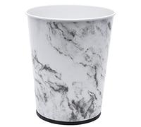 Bath Bliss Trash Can-5-Liter Wastebasket Perfect for Bathroom, Bedroom, Office, Small Space Living 11 Inches Stainless Steel, Size, Marble