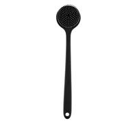 Bath Body Brush - Double Sided Soft and Firm Bristles Back Scrubber with Long Handle, Non-Slip for Wet and Dry Use | Invigorating Skin Massager for Cleaning