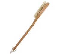 Bath Body Brush Long Handle Wooden Shower Brush with Natural Bristles