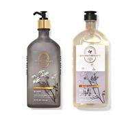 Bath & Body Works Aromatherapy Sleep Black Chamomile Body Wash + Foam Bath & Body Lotion Set
