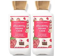 Bath & Body Works Bath and Body Works Super Smooth Body Lotion Set Gift For Women 8 Oz -2 Pack (Strawberry Pound Cake)