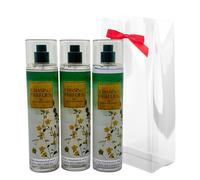 Bath & Body Works CHASING FIREFLIES Fine Fragrance Mist Gift Set with a Red Bow for Holiday 8 fl oz - Pack of 3