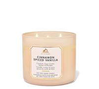 Bath & Body Works Cinnamon Spiced Vanilla 3-Wick Candle| Long-Lasting Home Fragrance | Soy Wax Blend | Bedroom & Living Room Decor | Jar Candles for Gifting|Burn Time - Upto 45 Hours| 411g / 14.5oz