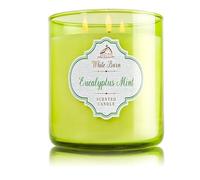 Bath & Body Works EUCALYPTUS MINT White Barn 3-Wick Candle 14.5 oz / 411 g
